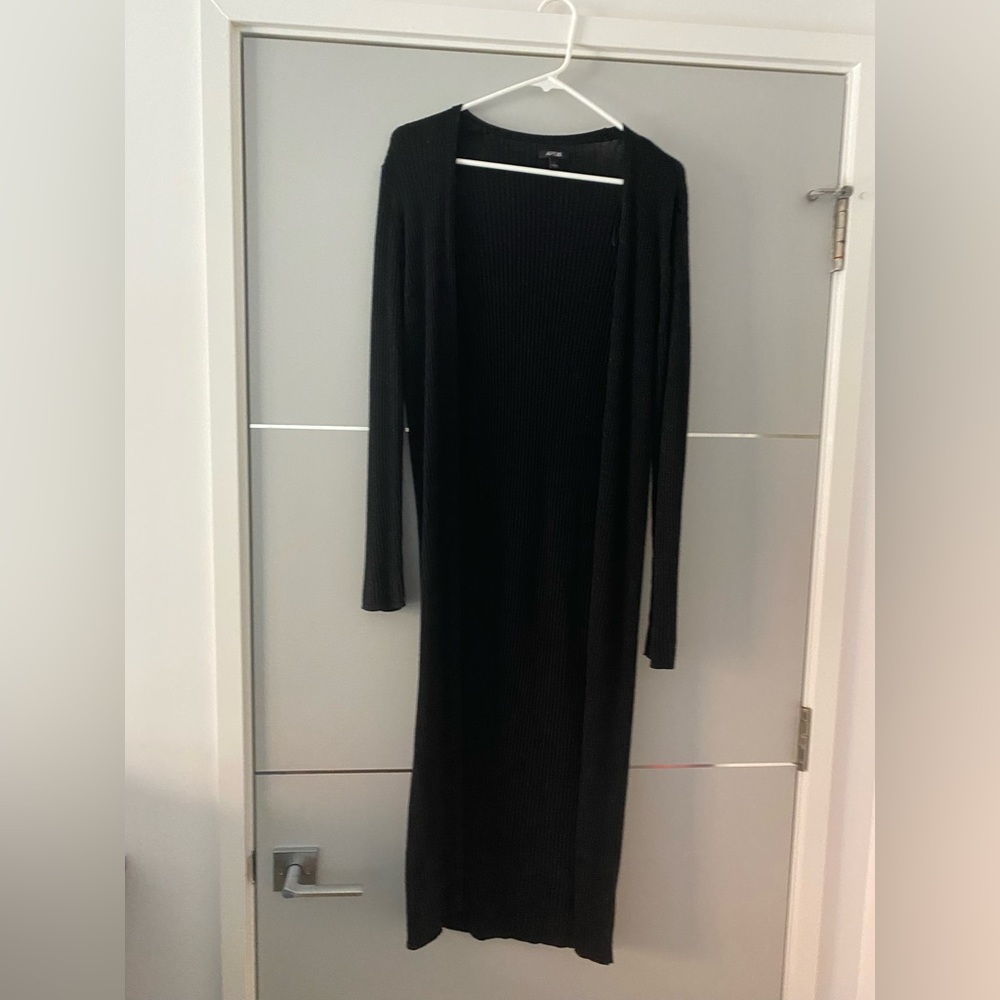 Long Black Cardigan